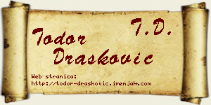 Todor Drašković vizit kartica